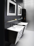 Sapho Slim Keramische Meubel Wastafel 76x46,5cm Wit