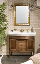 Retro staand wastafelmeubel 89x48 beuken massief hout