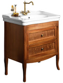 Retro staand wastafelmeubel 73x46,5 beuken massief hout