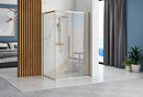 Douchecabine met schuifdeur 90x90 vierkant Solar Goud