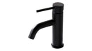 Lage wastafelkraan mat zwart Rea Lungo