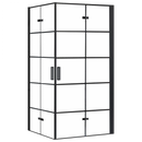 Douchecabine met dubbele vouwdeur Rea Molier mat zwart