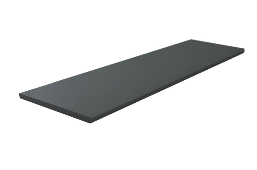 Topblad 160x47x2,4cm mat zwart TBV Luzi badmeubelen