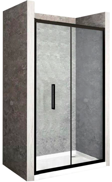 Douche vouwdeur mat zwart Rea Rapid Fold antikalk coating