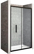 Douche vouwdeur mat zwart Rea Rapid Fold antikalk coating