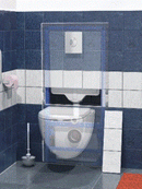 Sanibroyeur Saniwall Pro Up Inbouwreservoir met frame en glas voorpaneel