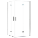 Douchecabine met dubbele vouwdeur Rea Molier chroom