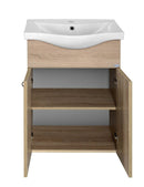 Wastafelkast 51x34 Keramia Fresh eiken 2 deuren