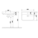 Ondiep Badmeubel Met Wastafel 60x41,5 Neon wit 2 softclose laden