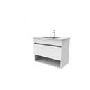 Badmeubel Smart 60x46x53cm glans wit 1 lade greeploos