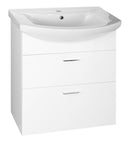 Wastafel onderkast badmeubel Zoja 71x74x32 2 laden wit