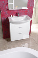 Wastafel onderkast badmeubel Zoja 71x74x32 2 laden wit