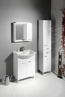 Wastafel onderkast badmeubel Zoja 61x74x32 2 deuren wit