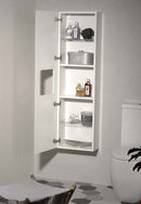 Greeploze kolomlost Ella hoogglans wit 35x140x30cm L/R hoogglans wit