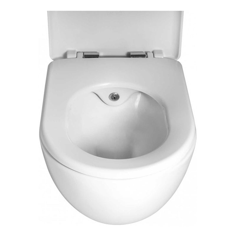 Randloos toilet met RVS sproeier, Freedom bidet WC