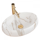 Opzet wastafel waskom Rea Linda Lava marmerlook