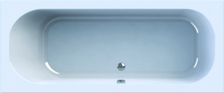 Ligbad 190x80x48cm Wavedesign Amarante