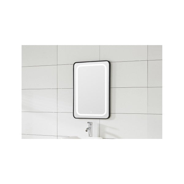 Badkamer LED Spiegel 60x80 SOHO Black Mat Zwarte Lijst