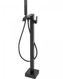 Vrijstaande badkraan Rea Carat mat zwart met handdouche