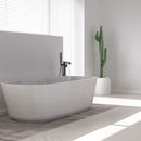 Vrijstaande badkraan Rea Carat mat zwart met handdouche