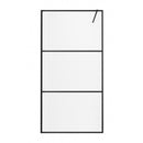 Inloopdouche douchewand mat zwart profiel Sanotechnik Donau