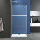 Inloopdouche douchewand chroom profiel Sanotechnik Donau