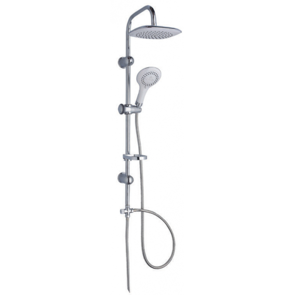 Regendouche Opbouw Set met Handdouche en Zeepschaal Chroom Double
