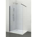 Inloopdouche douchewand 130x195cm mat zwart profiel antikalk Black Freedom II