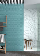 Tegel Hexagon jade 3,5x3,5cm Mozaïek