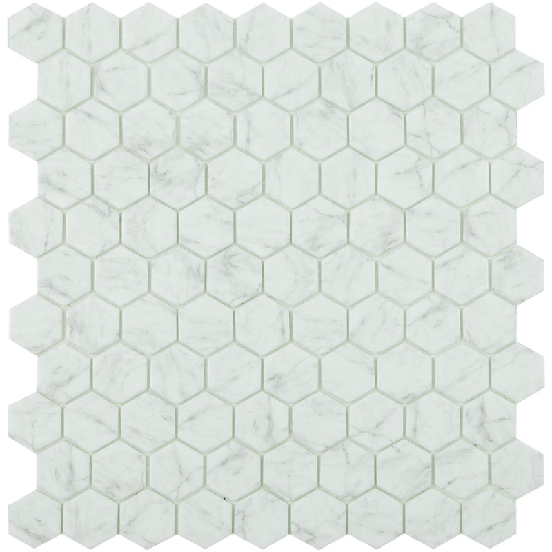 Tegel Hexagon Statuario 3,5x3,5cm Mozaïek