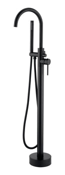 Aloni Vrijstaande Badkraan Mat Zwart met Handdouche