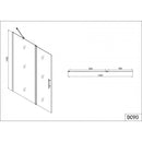 Inloopdouche douchewand met draaideur 150cm Sanotechnik Elegance