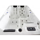 Whirlpool buitenbad 205x130x70cm Sanotechnik Modena wit grijs 3-persoons