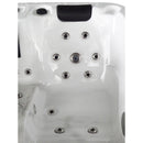 Whirlpool buitenbad 205x130x70cm Sanotechnik Modena wit grijs 3-persoons