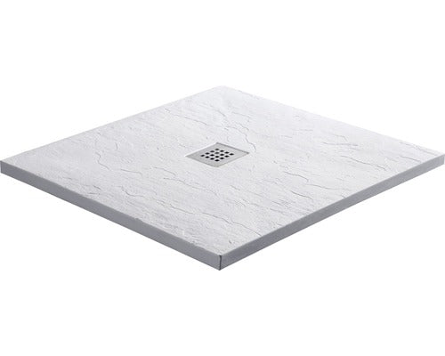 Douchebak 90 x 90 x 3vierkant Sanotechnik Kreta Wit