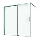 Schuifbare badwand 120x140cm Elite chroom