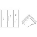 Finse Sauna 3 personen 150x150x200 saunaoven 6kW