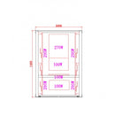 Sauna Carbon 100x130x195cm 1750 Watt 1 persoons infrarood