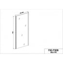 Zijwand 80x195 Sanotechnik Elite mat zwart profiel