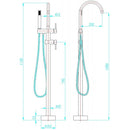 Sanotechnik vrijstaande badkraan Roma 119x20x16