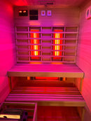 2 persoons twincombi infrarood en finse sauna 130x120x200