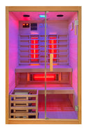 2 persoons twincombi infrarood en finse sauna 130x120x200