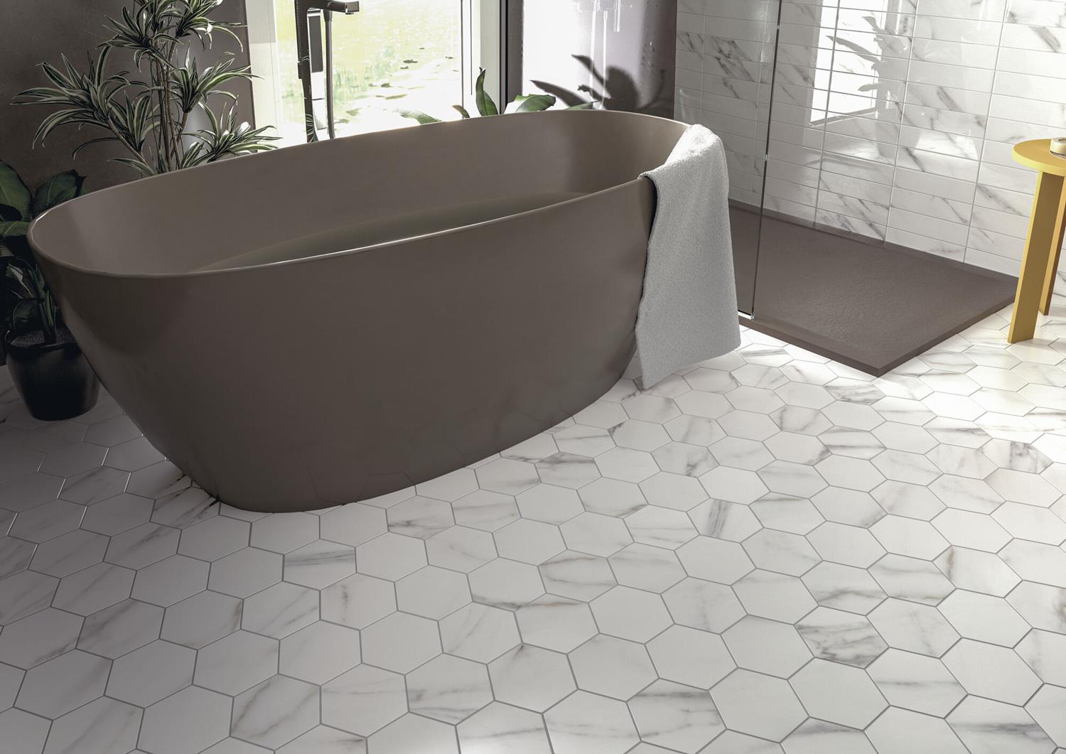 Tegel Hexagon Ducale Mat 15x17cm