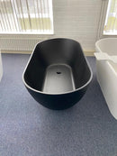 Vrijstaand ligbad 175x85 Cusco Cast Marble mat zwart AR