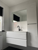 Wastafel onderkast Sally 100x45 2 laden greeploos softclose