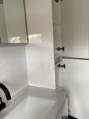 Hoge kolomkast 160x35x35 Hoogglans Wit Luzi trendline