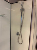 Complete douchecabine 90x90x203 mat zwart UNI 2 kitvrij