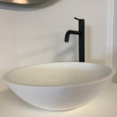 Hoge wastafelkraan mat zwart Rea Lugano Slim Line