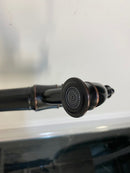 Hoge retro wastafelkraan vintage oud zwart