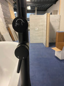 Sanotechnik vrijstaande badkraan zwart 115x20x16 Sonata